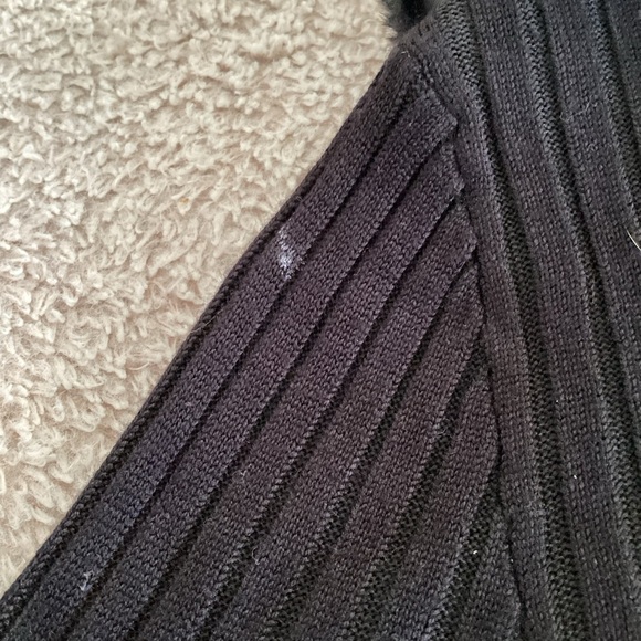 No Boundaries Black Zip-Up Jacket With Fur Neck - Picture 5 of 5